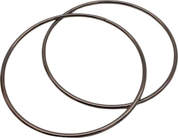 Angel Çanta Aksesuar 15 Cm Yuvarlak Metal Çanta Sapı Füme Renk - Image 1