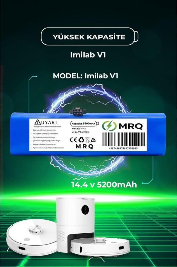 Mrq İmilab V1 Robot Süpürge Bataryası (Orijinal Kapasite) 5200Mah - Image 1