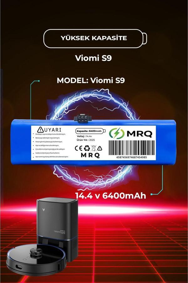 Mrq Viomi S9 Robot Süpürge Bataryası (Yüksek Kapasite) 6400Mah - Image 1