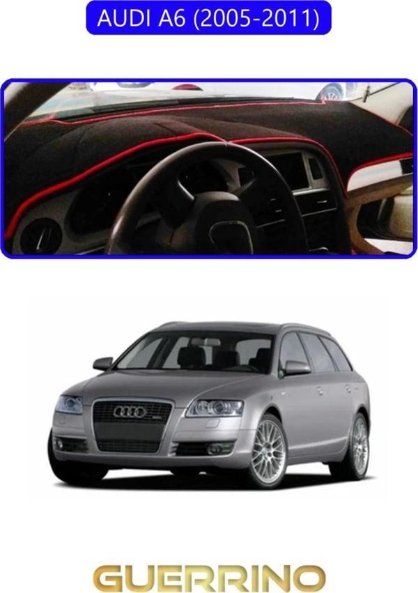 AUDI A6 (2005-2011) TORPİDO KORUMA HALISI MAVİ KENAR - Image 1