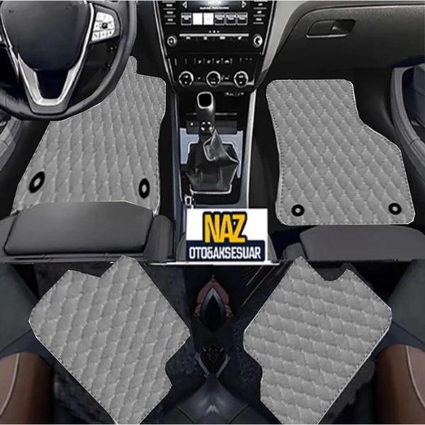 FORD ECOSPORT 2016 + Uyumlu Gri Dikişli Gri Deri Paspas - Image 1