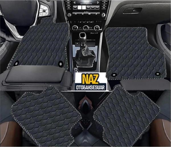 FORD ECOSPORT 2016 + Uyumlu Siyah Dikişli Siyah Deri Paspas - Image 1