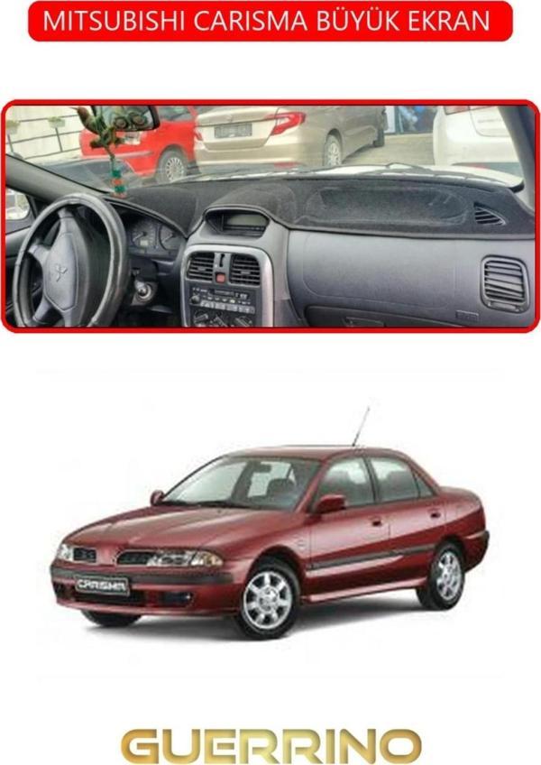 MITSUBISHI CARISMA BÜYÜK EKRAN TORPİDO KORUMA HALISI KIRMIZI KENAR - Image 1