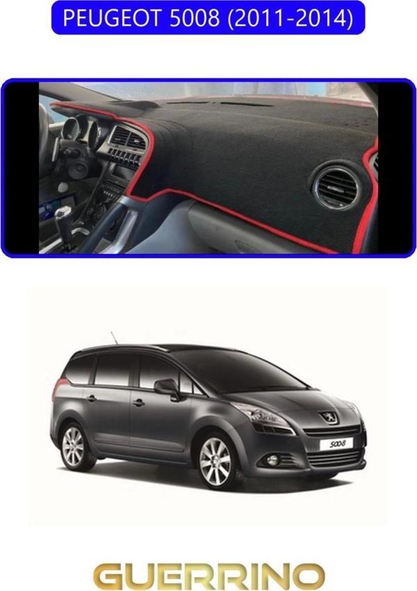 PEUGEOT 5008 (2011-2014)TORPİDO KORUMA HALISI MAVİ KENAR - Image 1