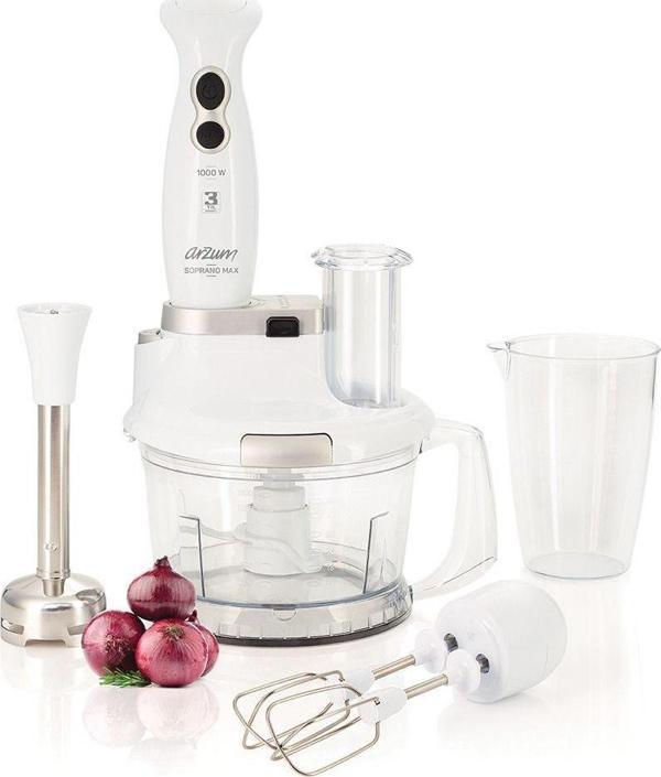 Mutfak Robotu Seti Çok Amaçlı Blender Set Beyaz - Image 1