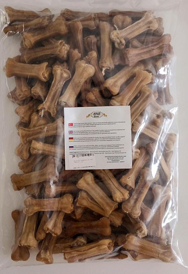 7 Cm Naturel Pres Kemik 100'lÜ Torba Çiğneme Kemiği - Image 1