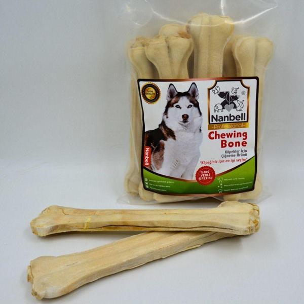 27 cm Köpek (Çiğneme) Kemiği Sütlü (6’lı) - Image 1