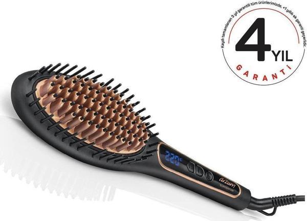 Seramik Plaka Superstar Saç Düzleştirici Fırça Ar5036 Tarak Siyah 50 Hz / 60 Hz C / F 220 - Image 1