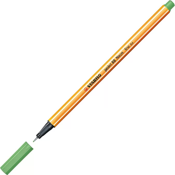 STABİLO 88 POİNT FİNELİNER KEÇE UÇLU KALEM 0.4mm 033 FLORESAN YEŞİL - Image 1