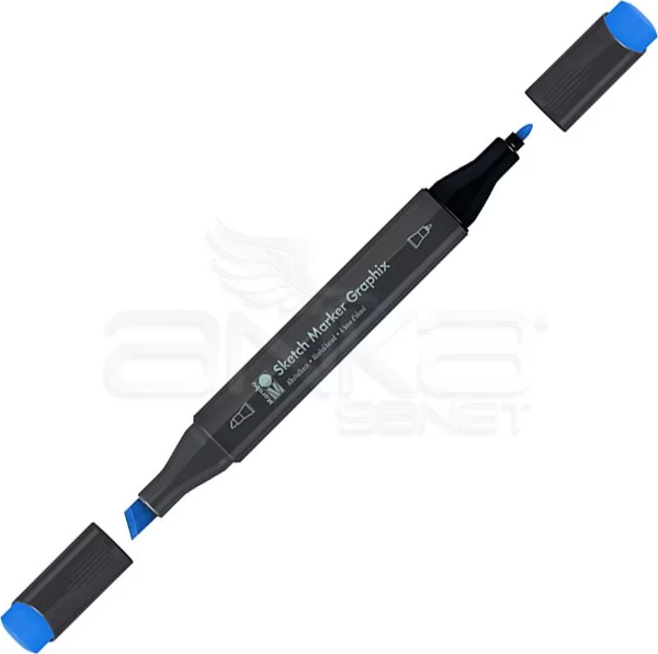 Marabu Graphix Sketch Marker Çift Uçlu Kalem 952 Cerulean Blue - Image 1