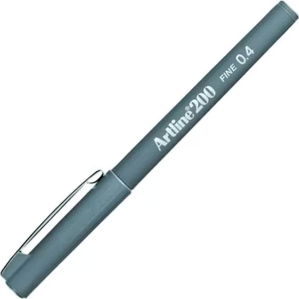 ARTLİNE EK-200N FİNELİNER KEÇE UÇLU KALEM 0.4mm GRİ - Image 1