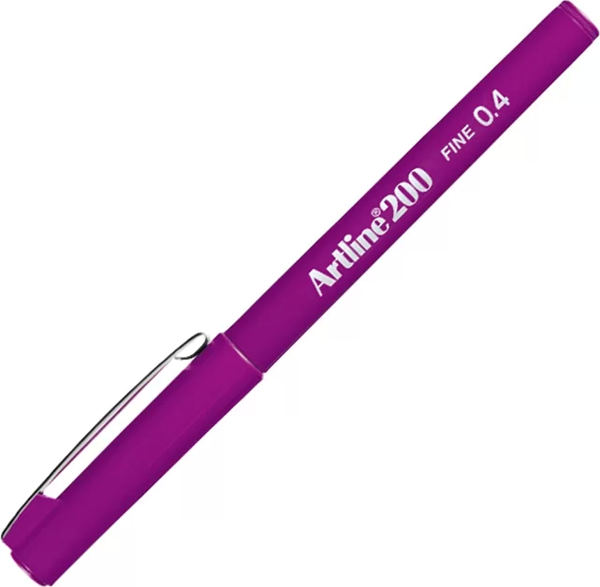 ARTLİNE EK-200N FİNELİNER KEÇE UÇLU KALEM 0.4mm MAGENTA - Image 1