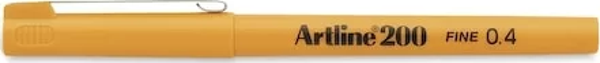 ARTLİNE EK-200N FİNELİNER KEÇE UÇLU KALEM 0.4mm SARI - Image 1