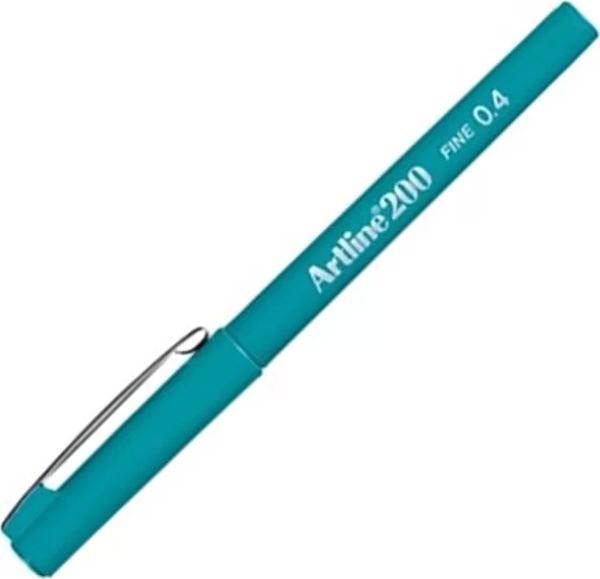 ARTLİNE EK-200N FİNELİNER KEÇE UÇLU KALEM 0.4mm TURKUAZ - Image 1