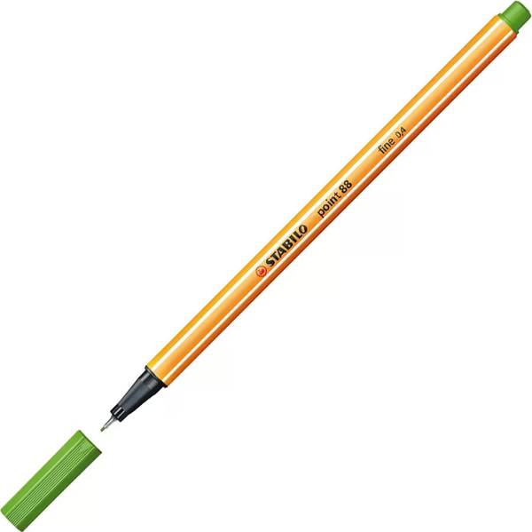 STABİLO 88 POİNT FİNELİNER KEÇE UÇLU KALEM 0.4mm 43 YAPRAK YEŞİLİ - Image 1