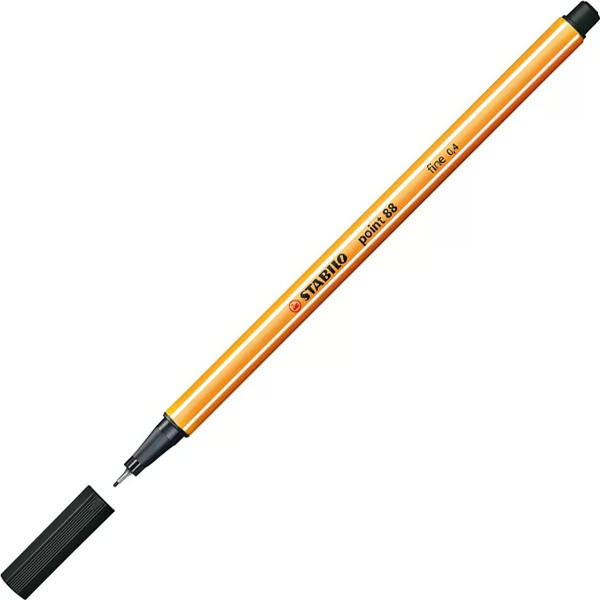 STABİLO 88 POİNT FİNELİNER KEÇE UÇLU KALEM 0.4mm 46 SİYAH - Image 1