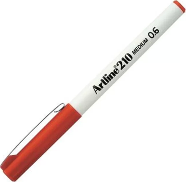 ARTLİNE EK-210N KEÇE UÇLU KALEM 0.6mm KOYU KIRMIZI - Image 1