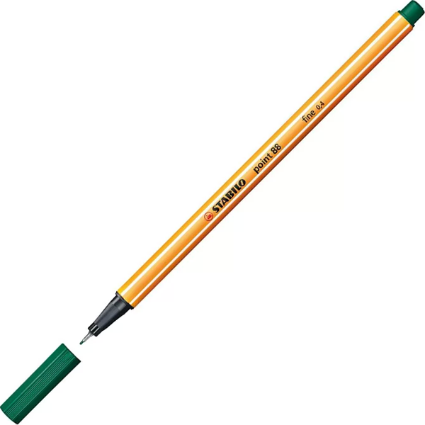 STABİLO 88 POİNT FİNELİNER KEÇE UÇLU KALEM 0.4mm 53 CAM YEŞİLİ - Image 1
