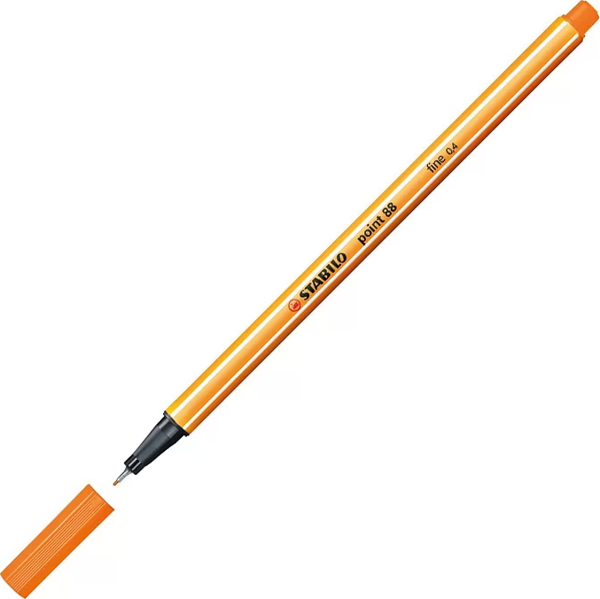 STABİLO 88 POİNT FİNELİNER KEÇE UÇLU KALEM 0.4mm 54 TURUNCU - Image 1