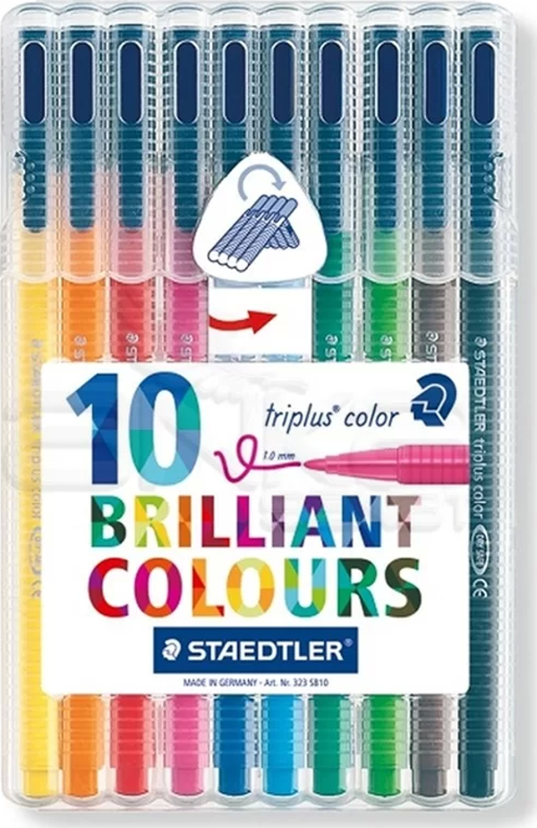 Staedtler Triplus Color Keçe Uçlu Kalem 1.0mm 10lu Set - Image 1