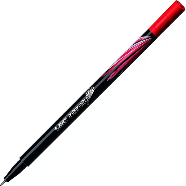 BİC İNTENSİTY FİNELİNER KEÇE UÇLU KALEM KIRMIZI (942084) - Image 1
