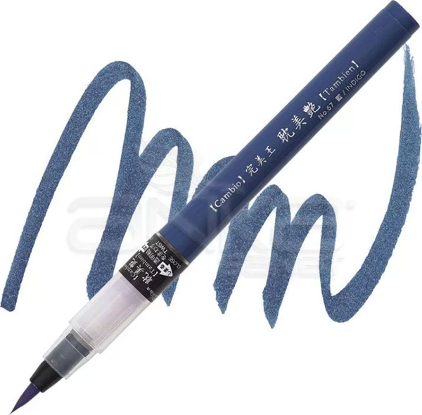 Zig Cambio Tambien Medium Brush Tip Fırça Uçlu Kalem 67 Indigo - Image 1