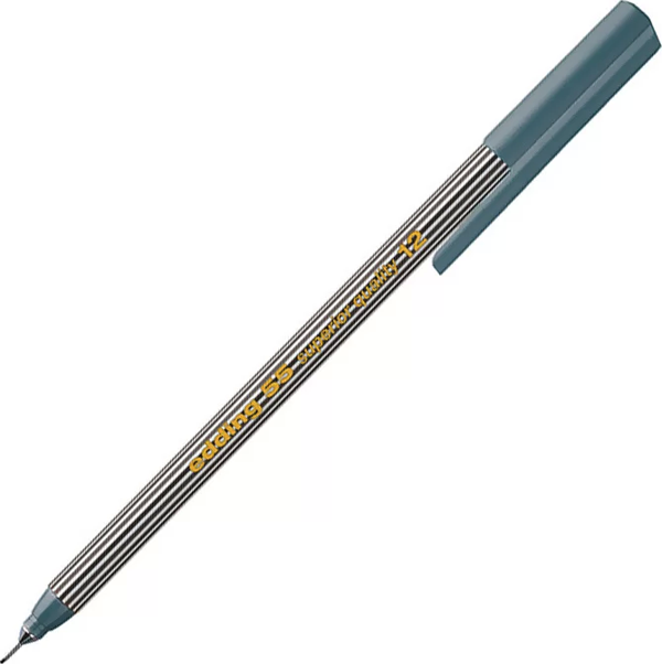 EDDİNG E-55 FİNELİNER KEÇE UÇLU KALEM GRİ - Image 1