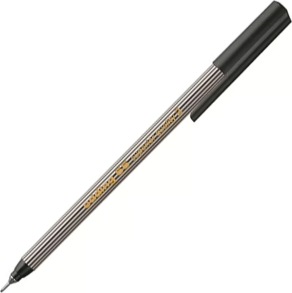 EDDİNG E-55 FİNELİNER KEÇE UÇLU KALEM SİYAH - Image 1