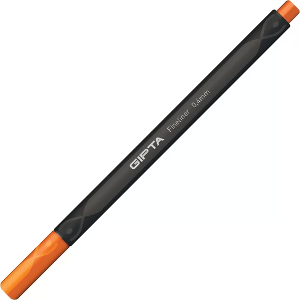 GIPTA FİNELİNER KEÇE UÇLU KALEM 0.4mm PORTAKAL - Image 1
