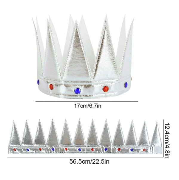 Yumuşak Gümüş Kral Tacı 55 cm - Image 1