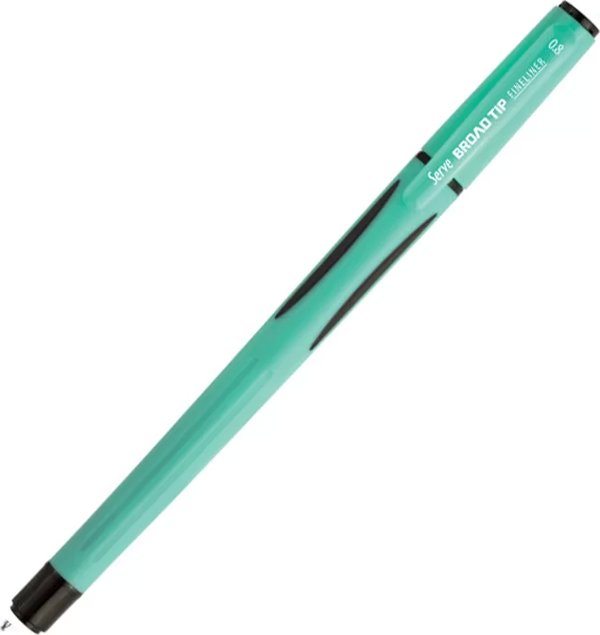 SERVE BROAD TİP FİNELİNER KEÇE UÇLU KALEM 0.8mm NANE YEŞİLİ (09) - Image 1