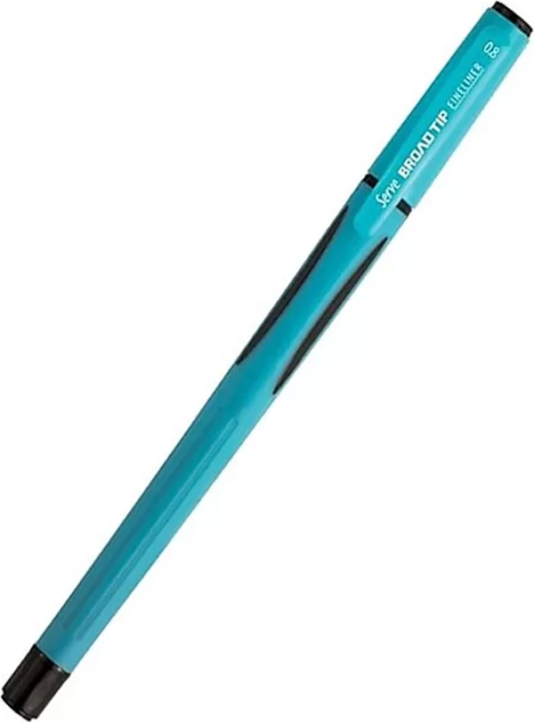 SERVE BROAD TİP FİNELİNER KEÇE UÇLU KALEM 0.8mm TURKUAZ - Image 1
