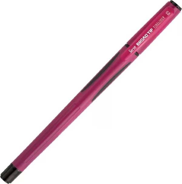 SERVE BROAD TİP FİNELİNER KEÇE UÇLU KALEM 0.8mm VİŞNE ÇÜRÜĞÜ (05) - Image 1