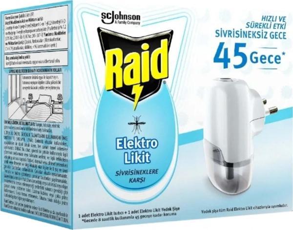 RAİD ELEKTRO LİKİT CİHAZ+YEDEK 27,4 ML 45 GECE - Image 1