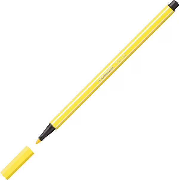 STABİLO 68 PEN KEÇE UÇLU KALEM 24 LİMON SARISI - Image 1