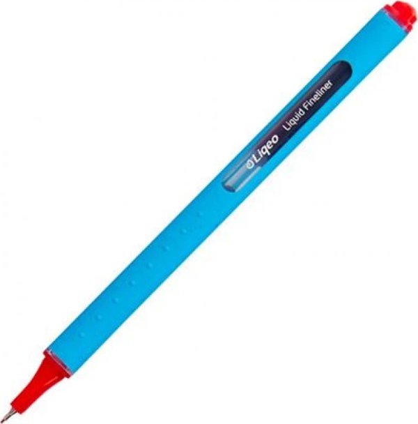 LİQEO F-8027-080 FİNELİNER KEÇE UÇLU KALEM 0.4mm KIRMIZI - Image 1