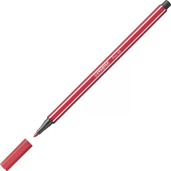 STABİLO 68 PEN KEÇE UÇLU KALEM 38 KOYU KIRMIZI - Image 1