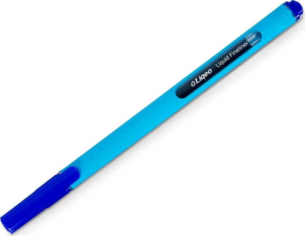 LİQEO F-8027-130 FİNELİNER KEÇE UÇLU KALEM 0.4mm MAVİ - Image 1