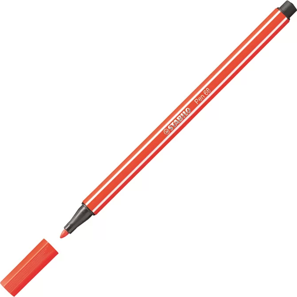 STABİLO 68 PEN KEÇE UÇLU KALEM 40 AÇIK KIRMIZI - Image 1