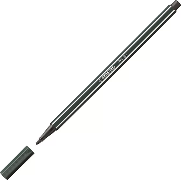 STABİLO 68 PEN KEÇE UÇLU KALEM 63 ZEYTİN YEŞİLİ - Image 1