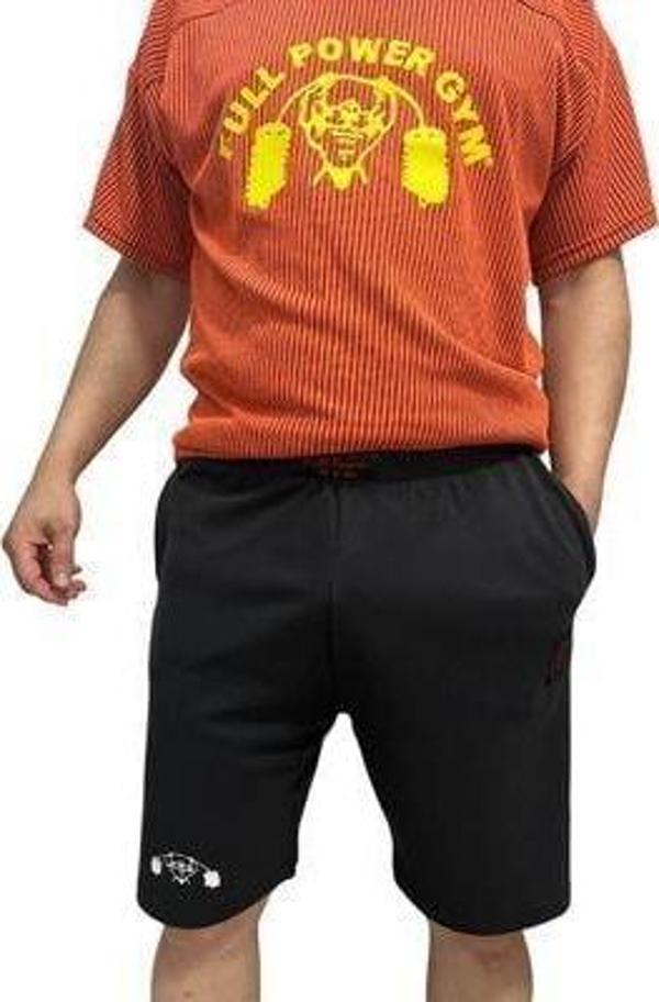Full Power Gym Unisex Kısa Spor Şort Füme - Image 1
