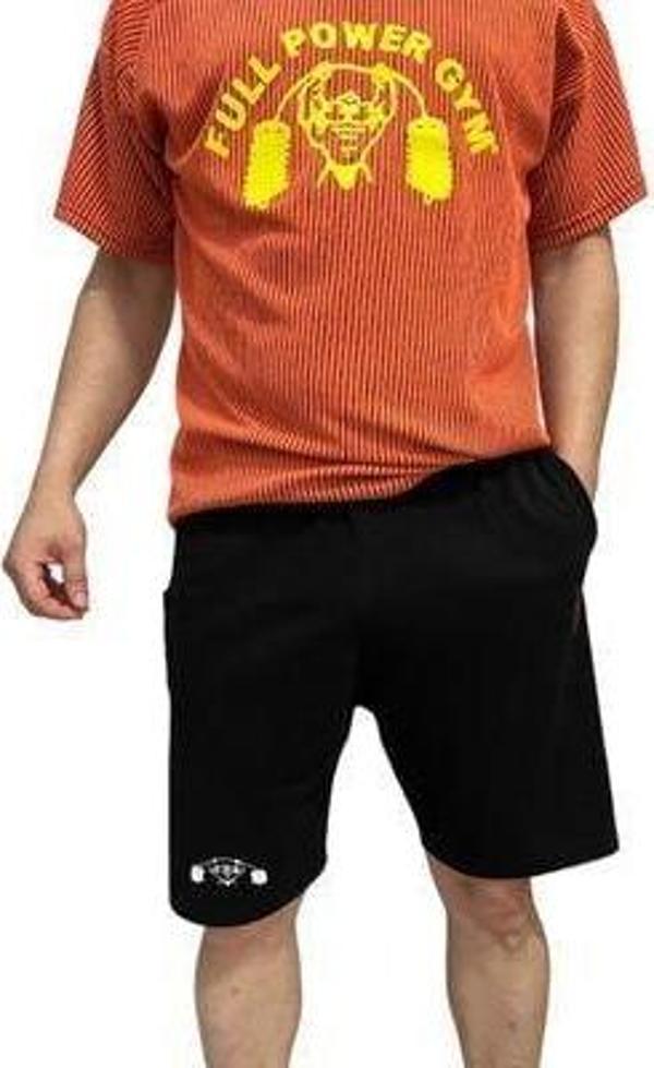 Full Power Gym Unisex Kısa Spor Şort Siyah - Image 1