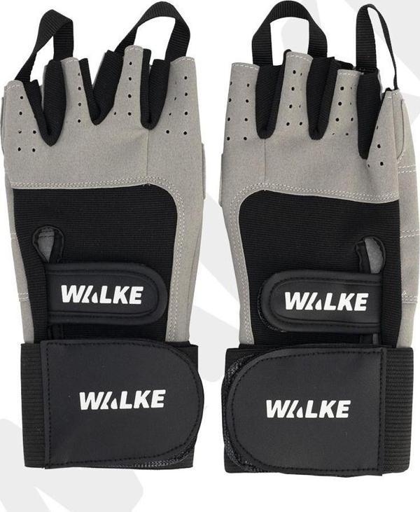 Walke Xl Beden Bilek Bandajlı Gri Ağırlık Body Fitness Eldiveni - Image 1