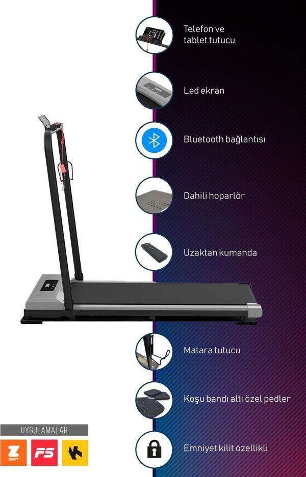 Walke Wfit Pro X Uzaktan Kumandalı Mp3-Uygulama Bağlantılı Koşu Bandı - Image 1