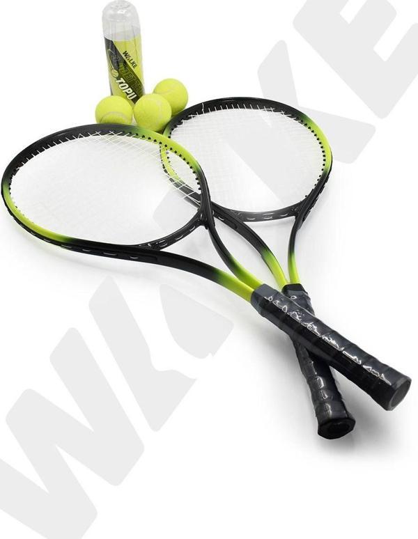 Walke 2 Adet 27 İnç Yetişkin Tenis Raketi + 1 Adet Tenis Çantası + 3 Adet Maç Topu - Image 1