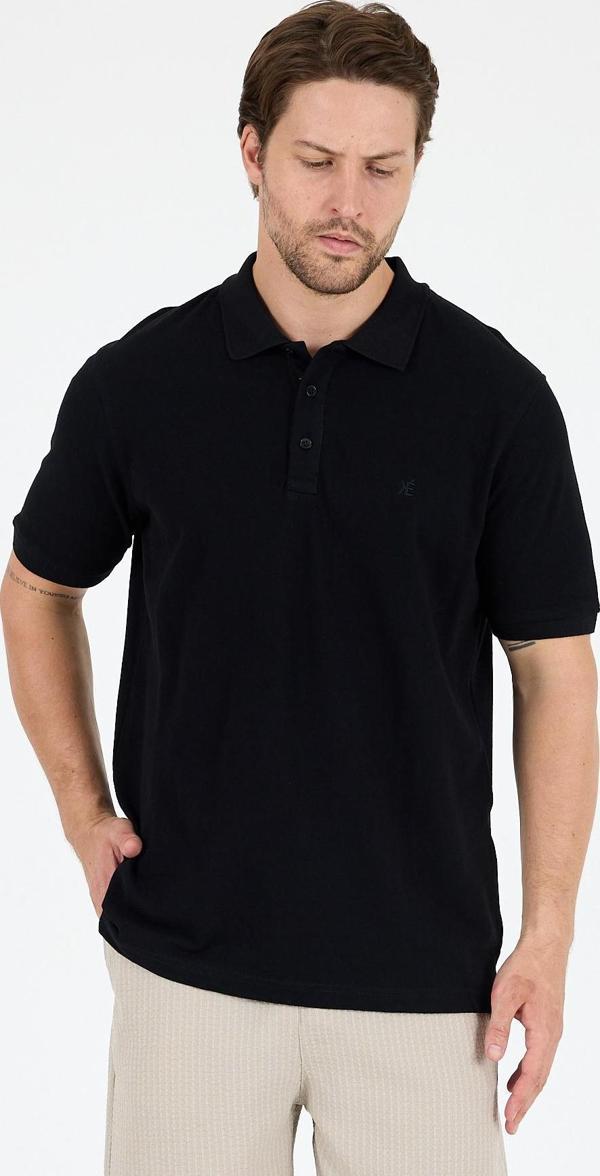 Erkek Polo Yaka Kısa Kollu T-Shirt – %95 Pamuk %5 Elastan – Esnek, Şık ve Rahat Erkek Tişört 0001 - Image 1