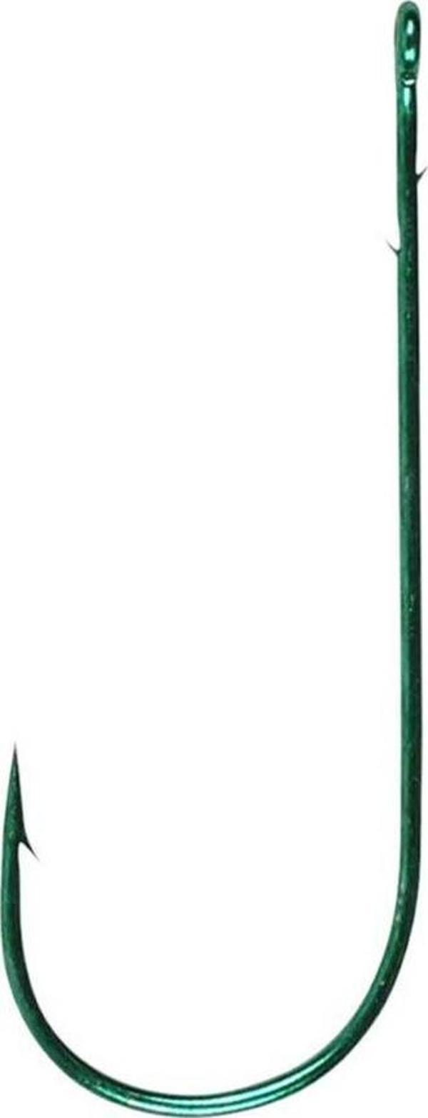 Duel Hyper Bass Worm Hook Green  No:2 4 Pcs İğne   - Image 1