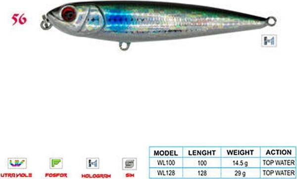 Wily PANCHO CL:56 100mm 14,5gr Top Water   - Image 1