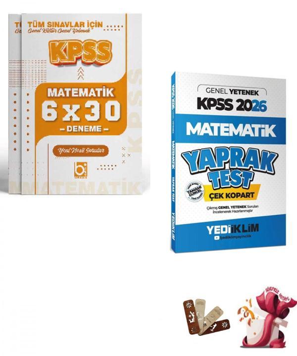 2026 KPSS Matematik Yaprak Test ve Deneme Seti Yediiklim ve Bigelio Yayıncılık - Bi bigelio - Image 1