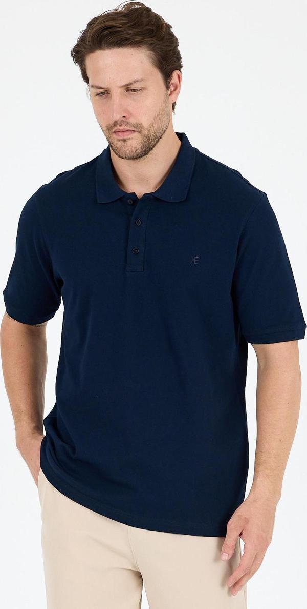 Erkek Polo Yaka Kısa Kollu T-Shirt – %95 Pamuk %5 Elastan – Esnek, Şık ve Rahat Erkek Tişört 0001 - Image 1